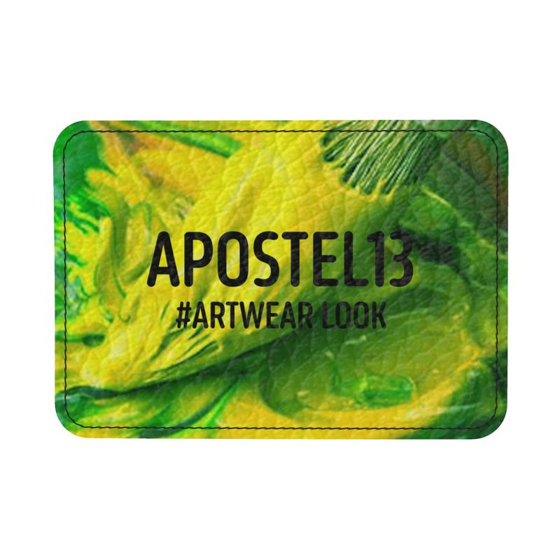 Detailansicht der strukturierten Nappa-Leder Handtasche mit kunstvoller Gemälde-Optik in Goldtönen