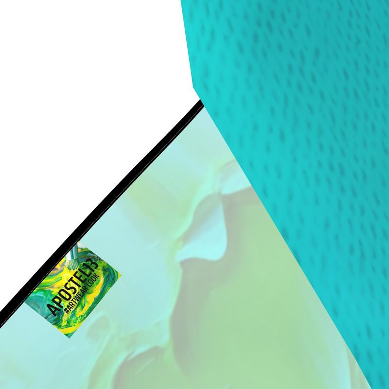 Art Designer Kleid – Rückenfrei & Neckholder | Green Bloom 