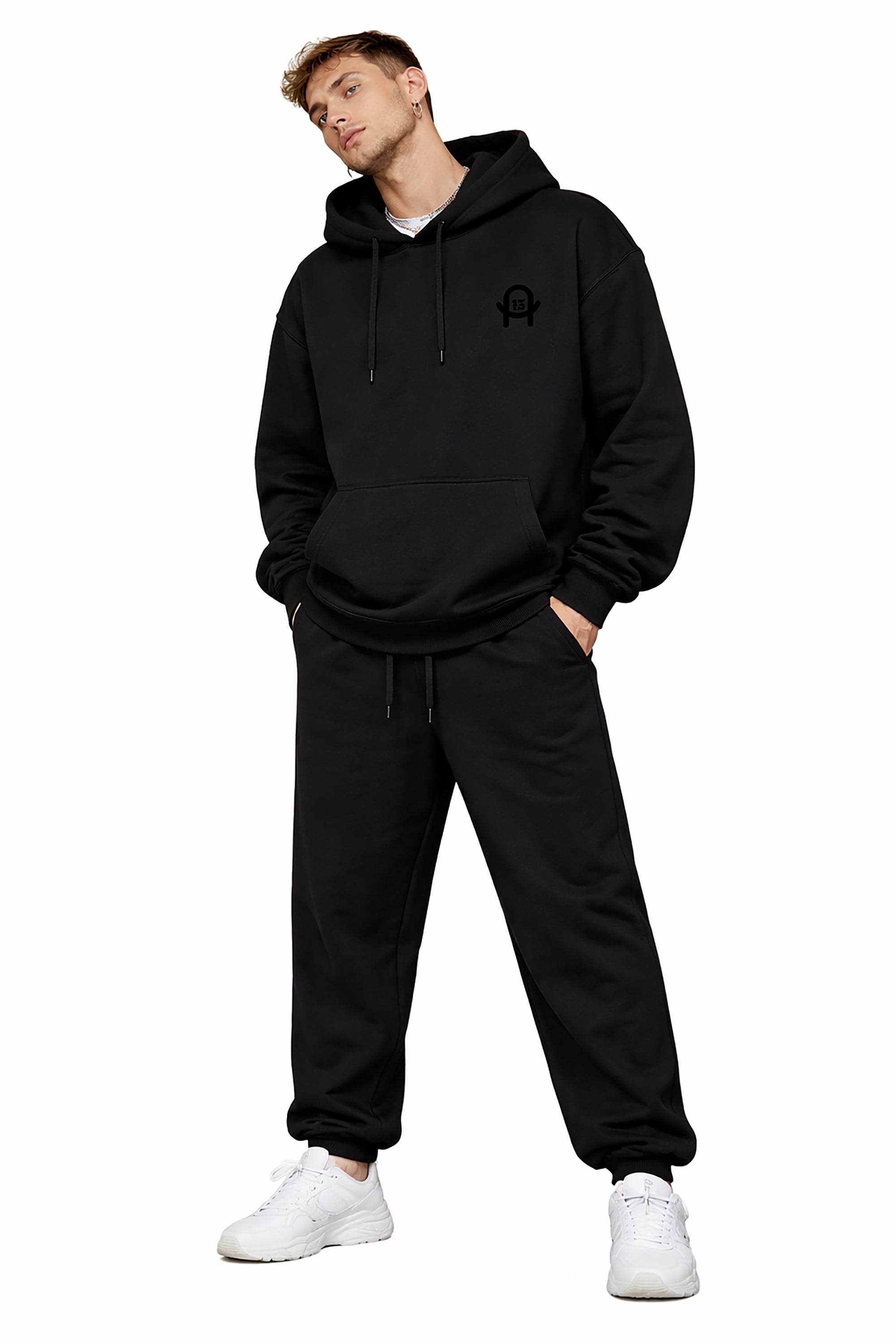 A13 Oversized Urban Streetwear Hoodie aus schwerer Baumwolle