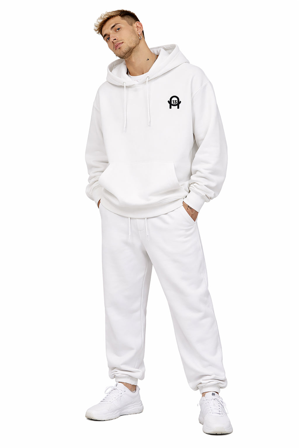 A13 Oversized Urban Streetwear Hoodie aus schwerer Baumwolle