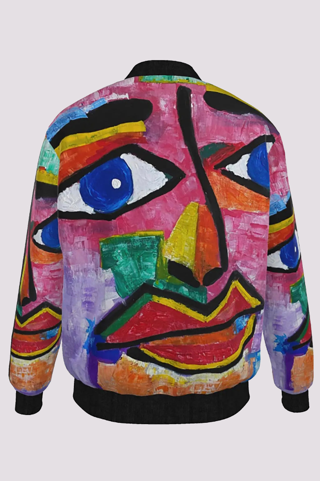 Unisex Bomberjacke im Kunstgemälde-Look – Blue Look