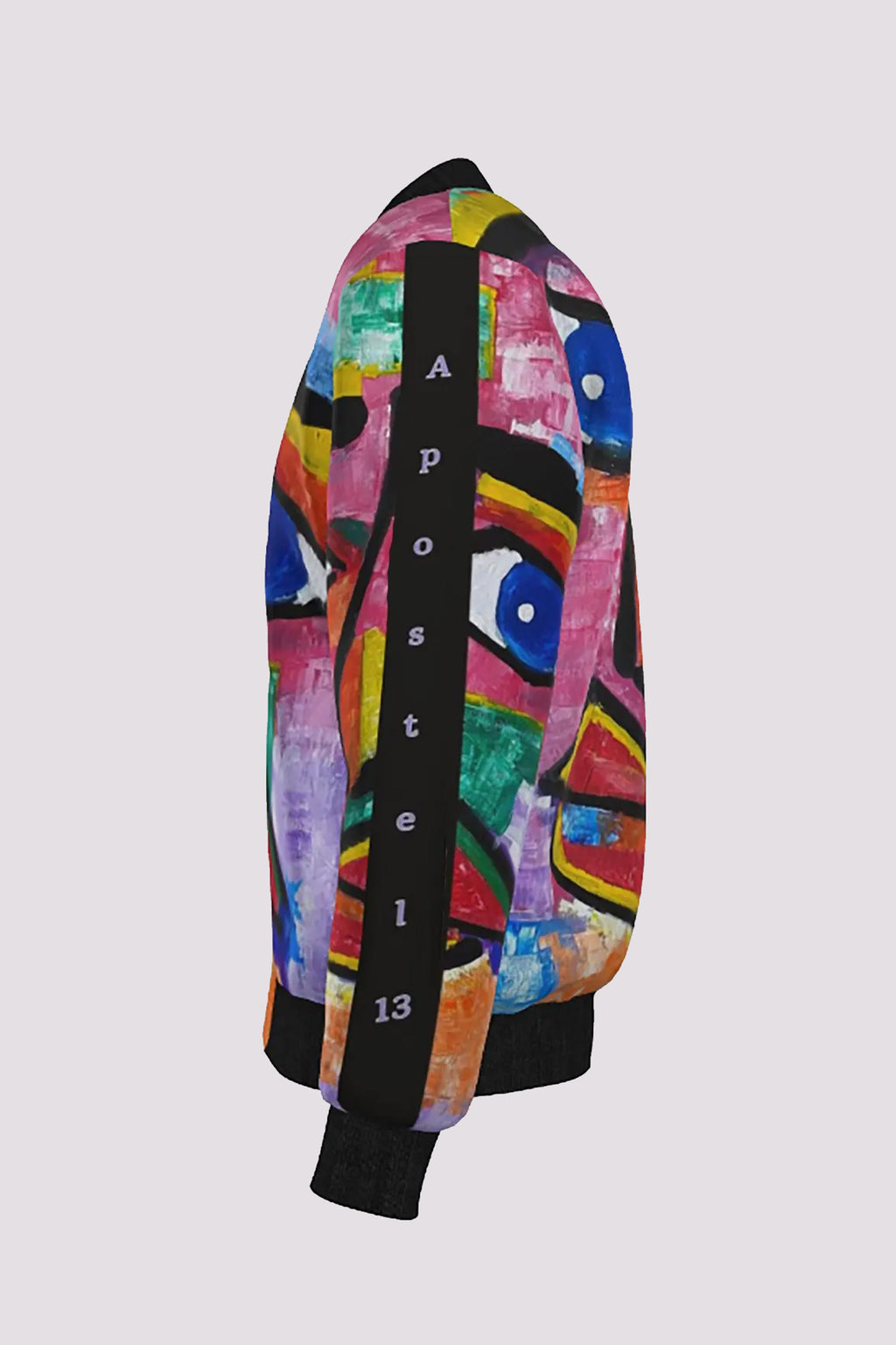 Unisex Bomberjacke im Kunstgemälde-Look – Blue Look