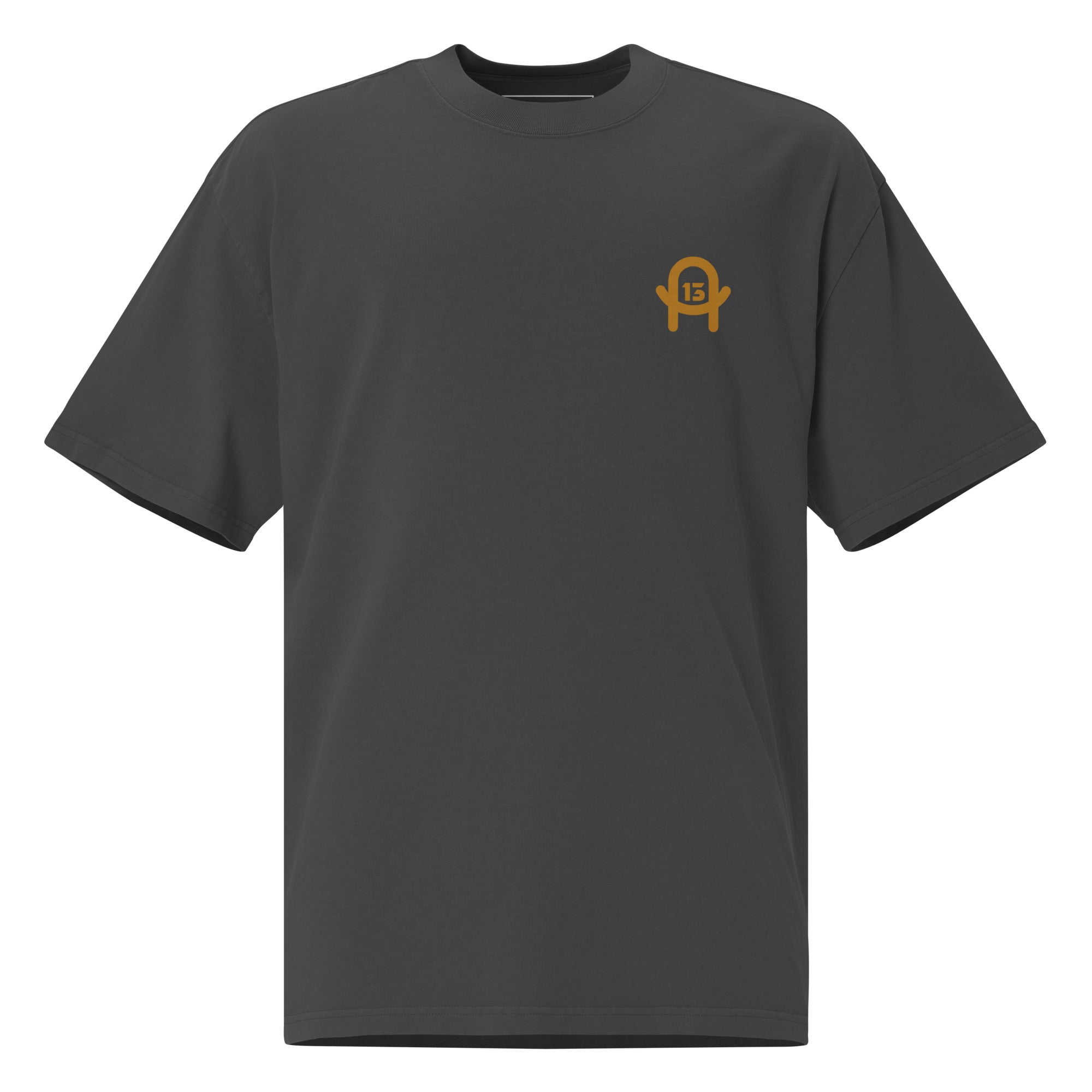 Oversized Baumwolle T-Shirt mit verwaschenem Look - AI is here to understand me