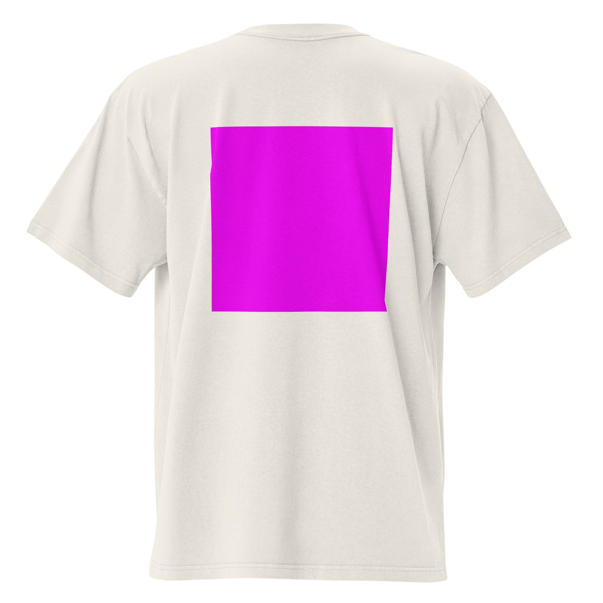Oversized Bone T-Shirt A13 – Washed Look · Lila Quadrat